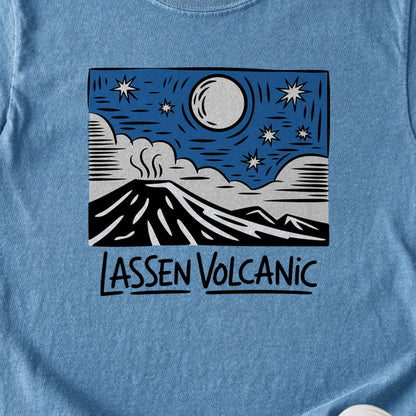 Lassen Volcanic at Night Kids Cotton T-Shirt