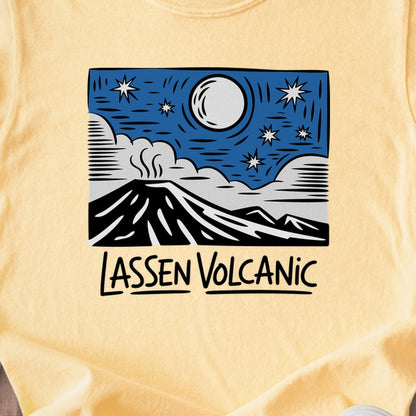 Lassen Volcanic at Night Kids Cotton T-Shirt