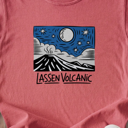 Lassen Volcanic at Night Kids Cotton T-Shirt