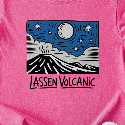 Lassen Volcanic at Night Kids Cotton T-Shirt