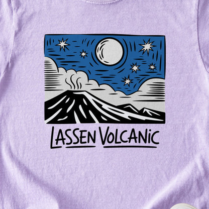 Lassen Volcanic at Night Kids Cotton T-Shirt