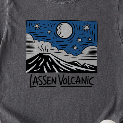 Lassen Volcanic at Night Kids Cotton T-Shirt