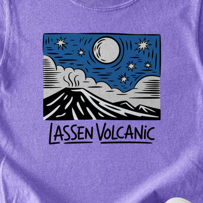 Lassen Volcanic at Night Kids Cotton T-Shirt