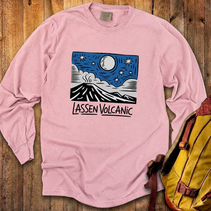 Lassen Volcanic at Night Premium Long Sleeve