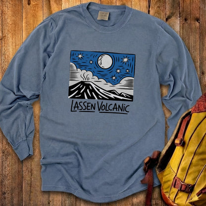 Lassen Volcanic at Night Premium Long Sleeve