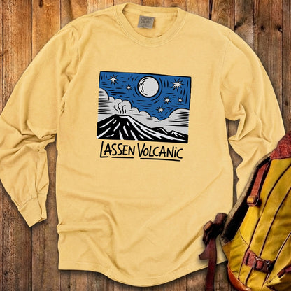 Lassen Volcanic at Night Premium Long Sleeve