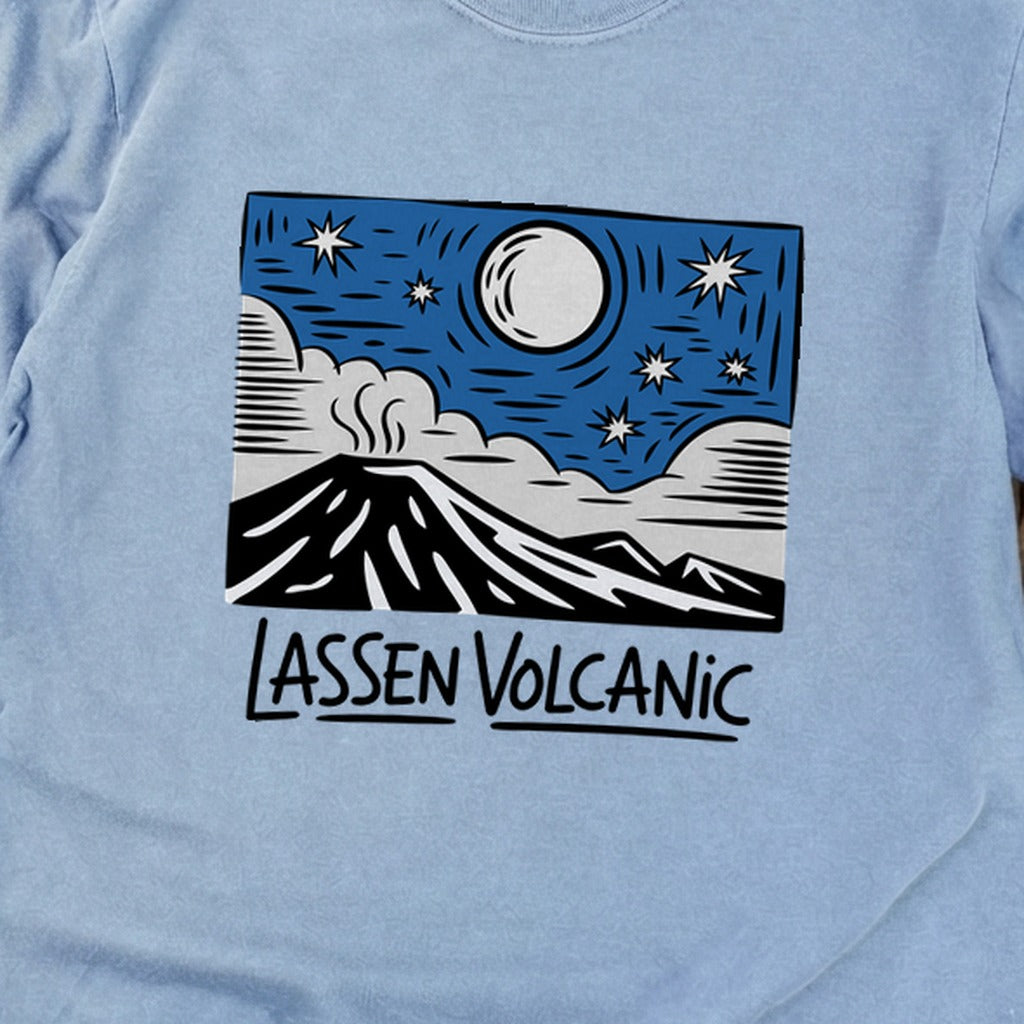 Lassen Volcanic at Night Premium Long Sleeve