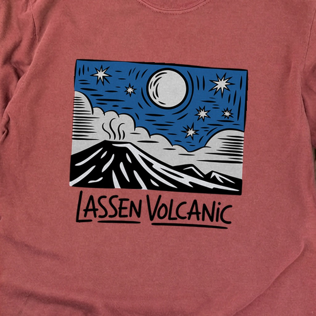 Lassen Volcanic at Night Premium Long Sleeve