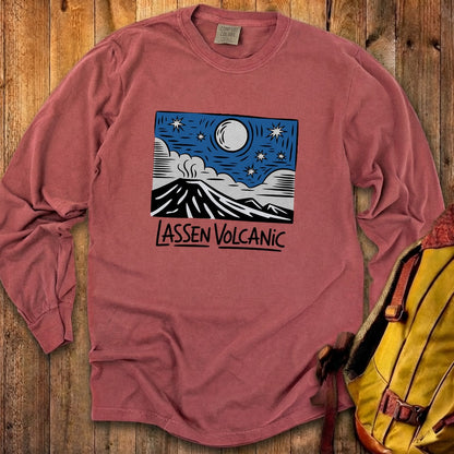 Lassen Volcanic at Night Premium Long Sleeve