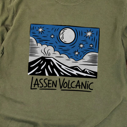 Lassen Volcanic at Night Premium Long Sleeve