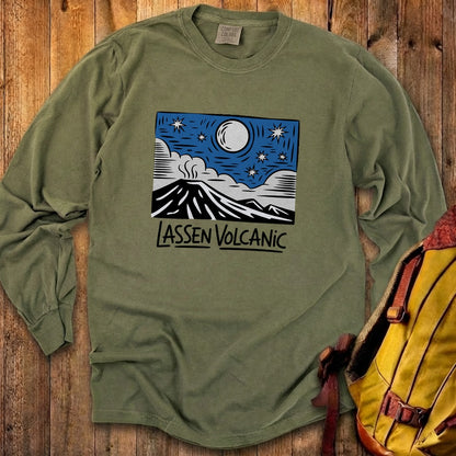 Lassen Volcanic at Night Premium Long Sleeve