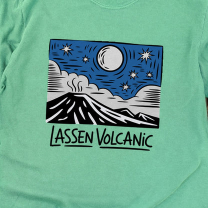Lassen Volcanic at Night Premium Long Sleeve