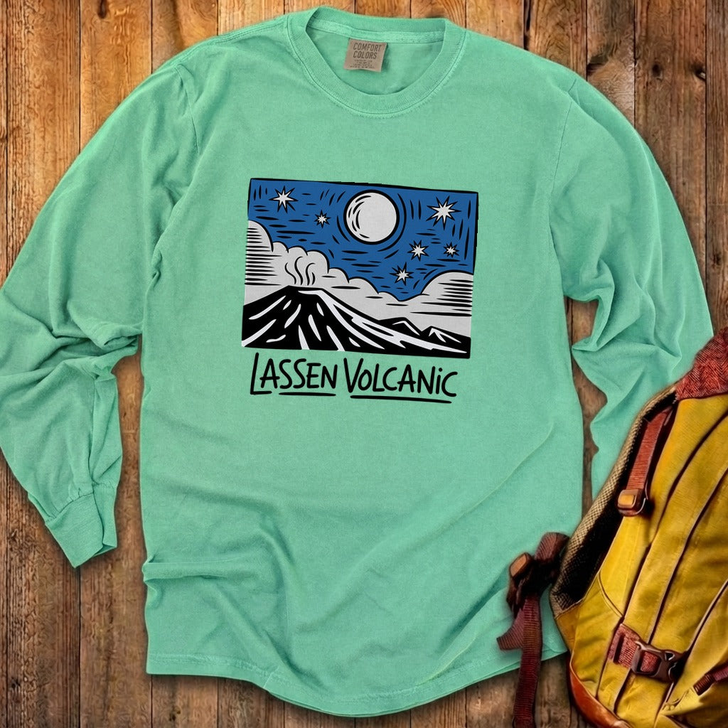 Lassen Volcanic at Night Premium Long Sleeve