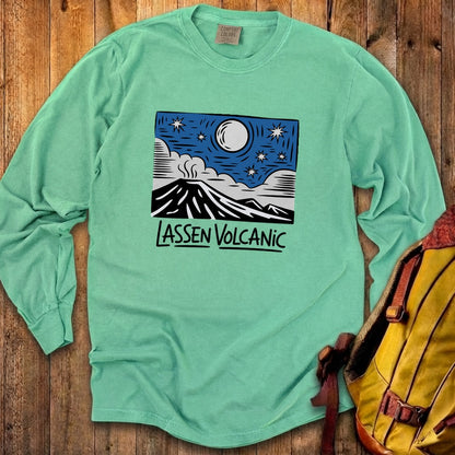 Lassen Volcanic at Night Premium Long Sleeve