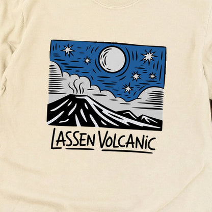 Lassen Volcanic at Night Premium Long Sleeve