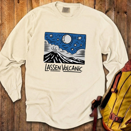 Lassen Volcanic at Night Premium Long Sleeve
