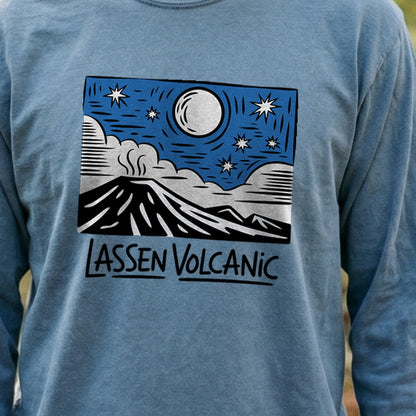 Lassen Volcanic at Night Premium Long Sleeve