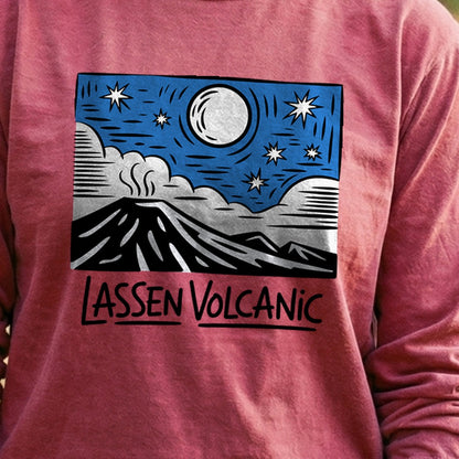 Lassen Volcanic at Night Premium Long Sleeve