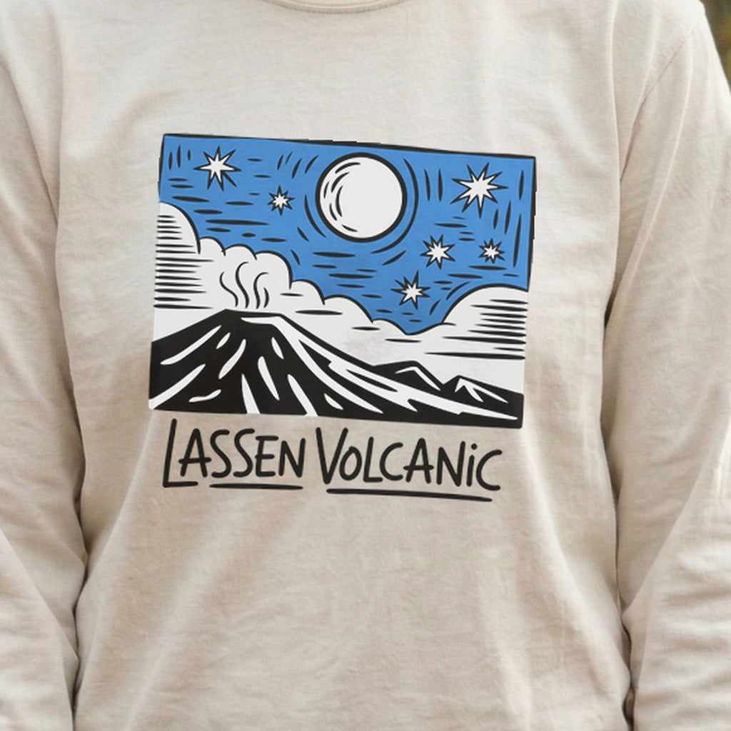 Lassen Volcanic at Night Premium Long Sleeve
