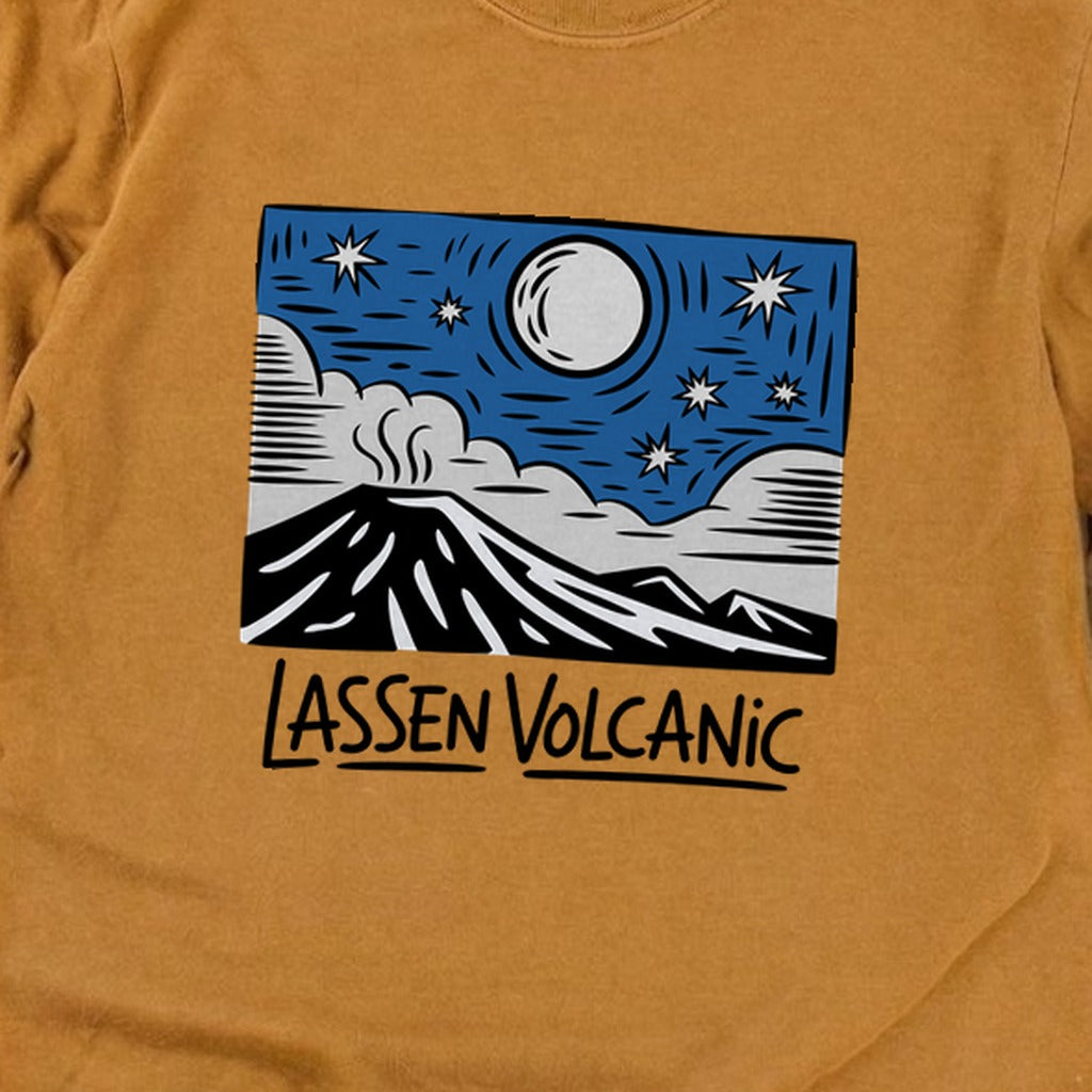 Lassen Volcanic at Night Premium Long Sleeve