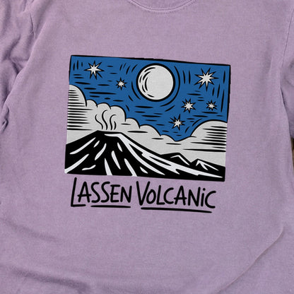 Lassen Volcanic at Night Premium Long Sleeve