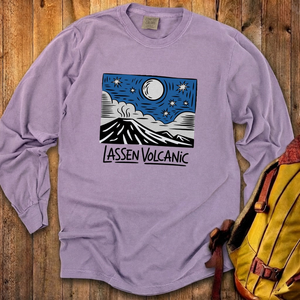 Lassen Volcanic at Night Premium Long Sleeve
