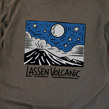 Lassen Volcanic at Night Premium Long Sleeve