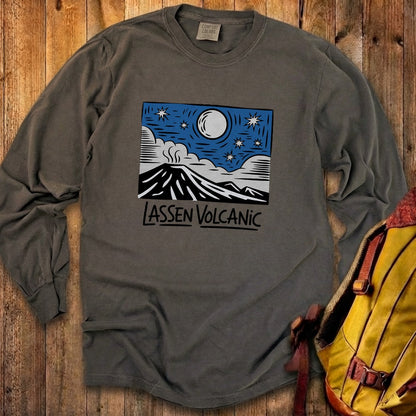 Lassen Volcanic at Night Premium Long Sleeve