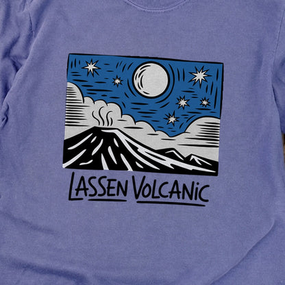 Lassen Volcanic at Night Premium Long Sleeve