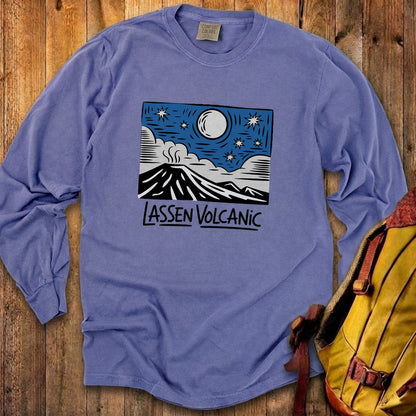 Lassen Volcanic at Night Premium Long Sleeve