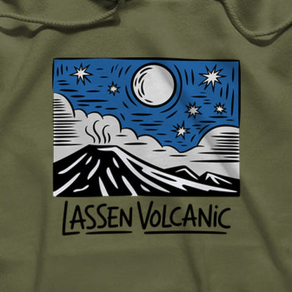 Lassen Volcanic at Night Hoodie