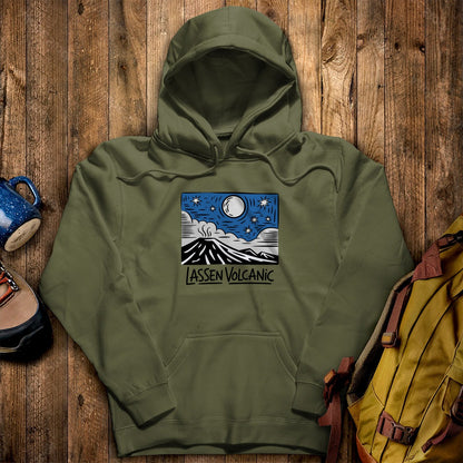 Lassen Volcanic at Night Hoodie