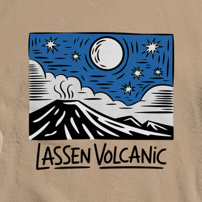 Lassen Volcanic at Night Crewneck Sweatshirt