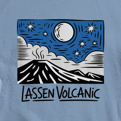 Lassen Volcanic at Night Crewneck Sweatshirt