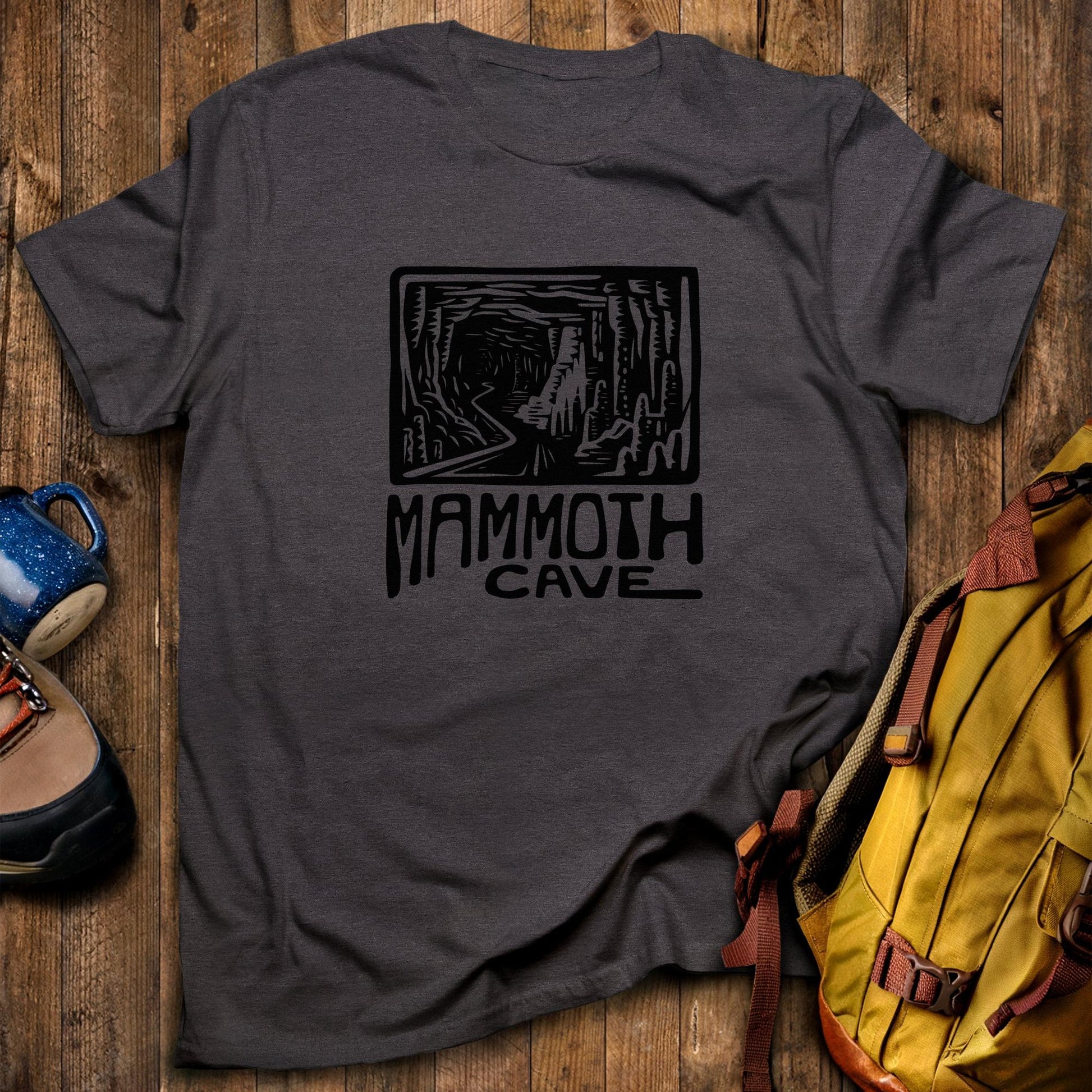 Mammoth Cave National Park T-Shirt Dark Heather Adventure and Outdoors Themed T-Shirt