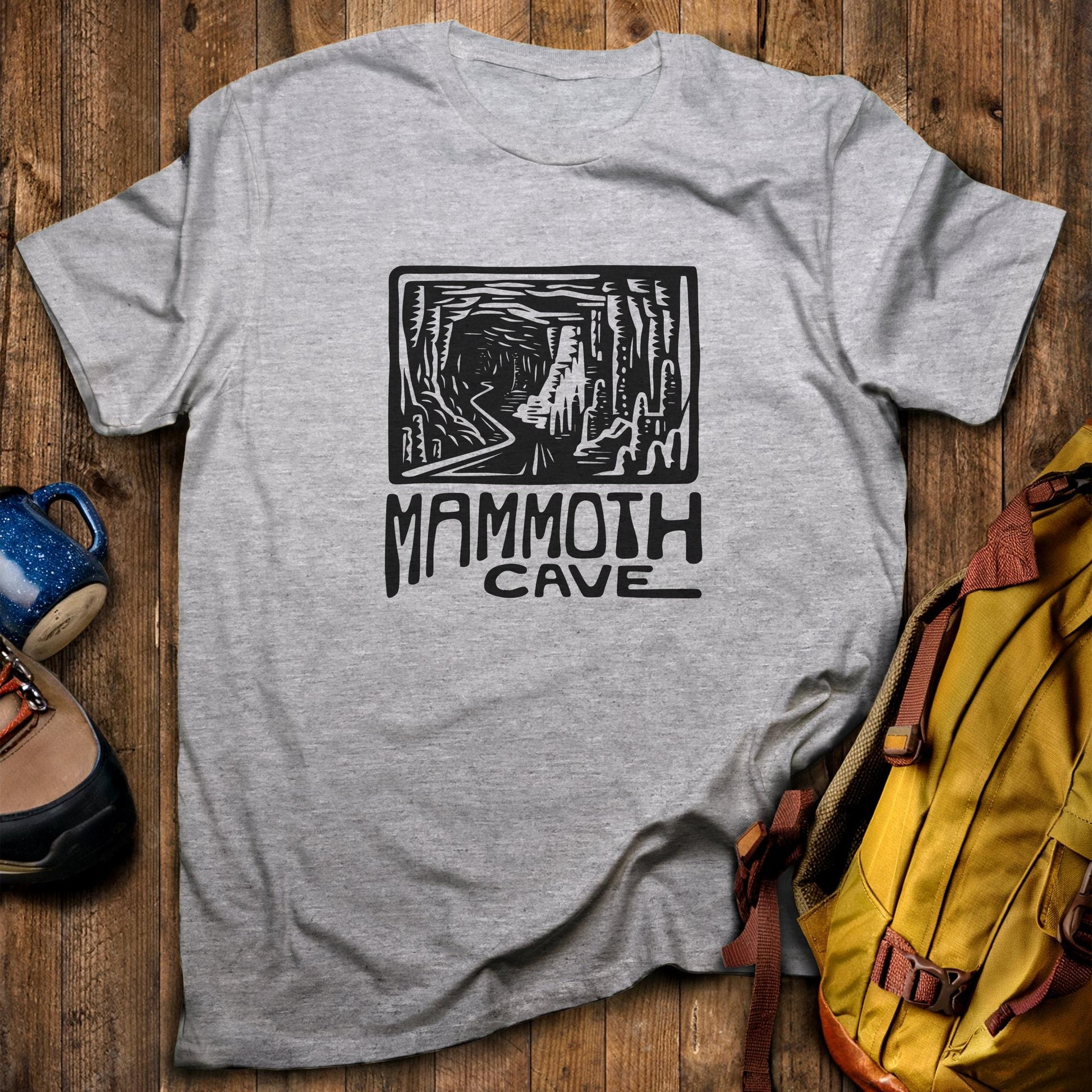 Mammoth Cave National Park T-Shirt Sport Grey Adventure and Outdoors Themed T-Shirt