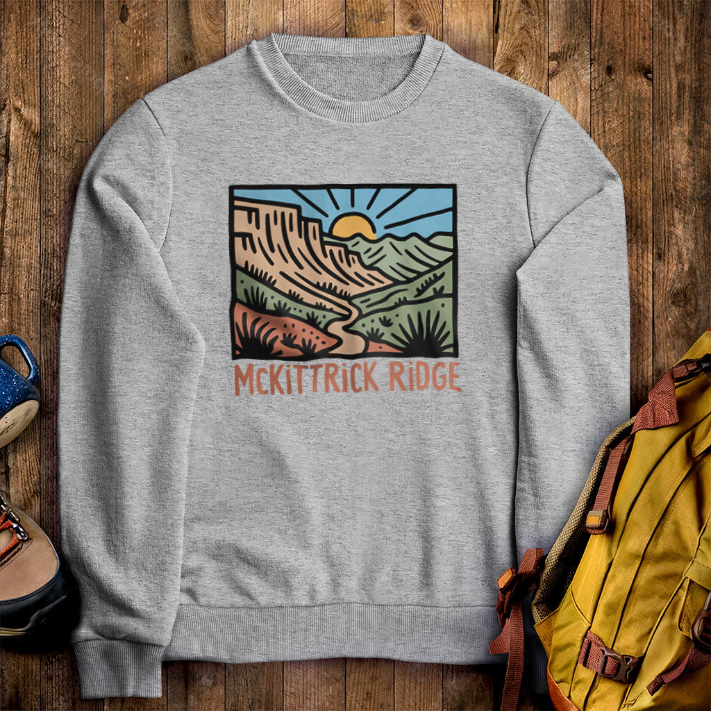 McKittrick Ridge Crewneck Sweatshirt Sport Grey Adventure and Outdoors Themed Sweatshirt