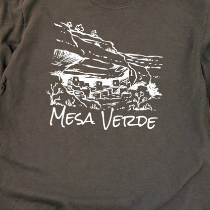 Mesa Verde National Park Line Drawing Premium Long Sleeve