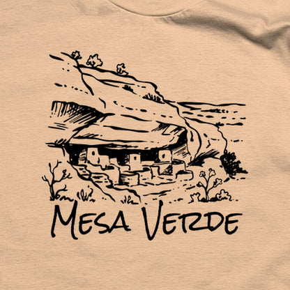 Mesa Verde National Park Line Drawing T-Shirt