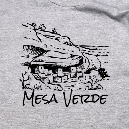 Mesa Verde National Park Line Drawing T-Shirt