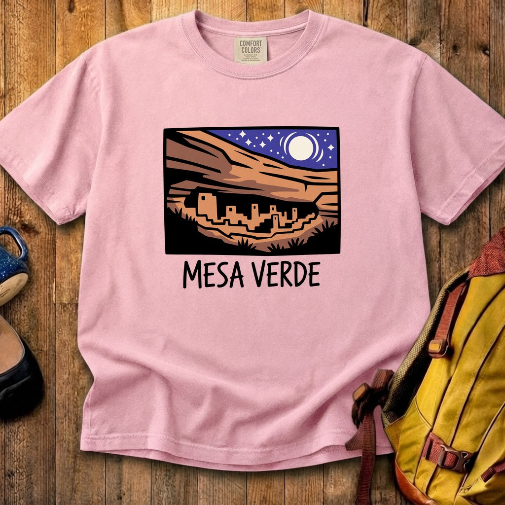 Mesa Verde at Night Cotton T-Shirt