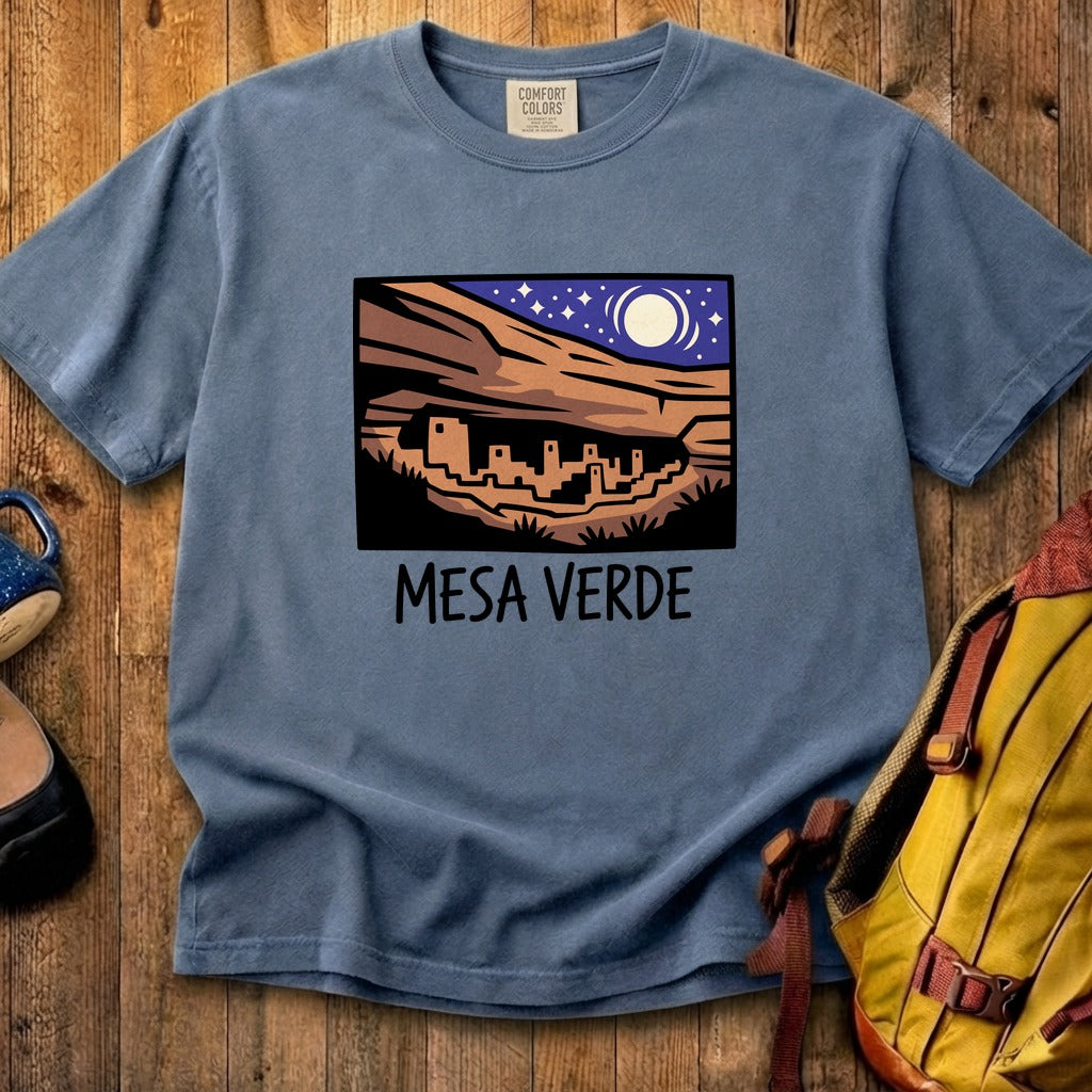 Mesa Verde at Night Cotton T-Shirt