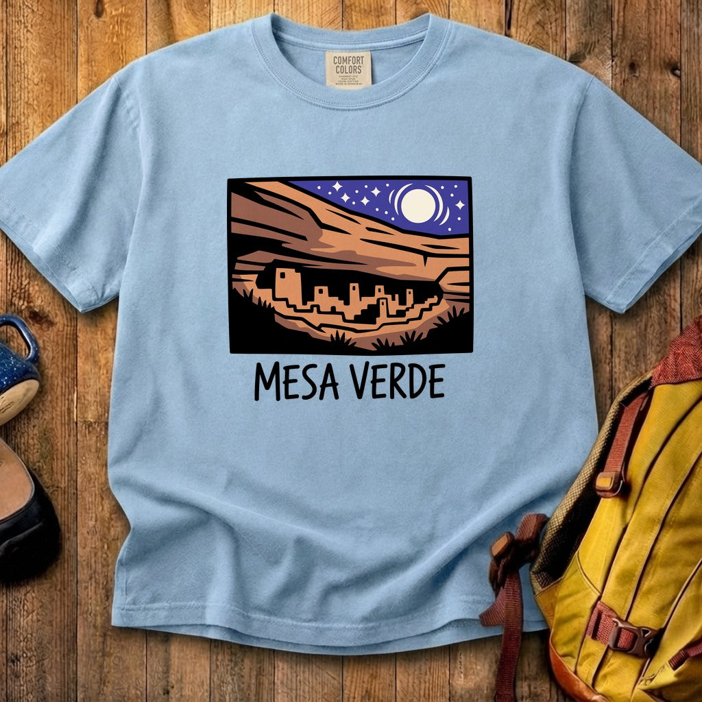 Mesa Verde at Night Cotton T-Shirt