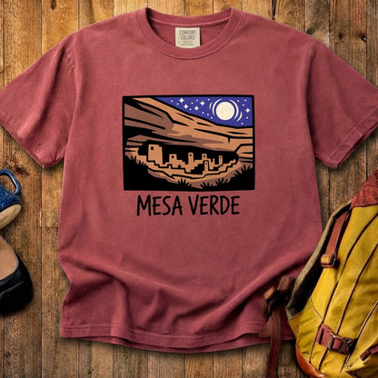 Mesa Verde at Night Cotton T-Shirt