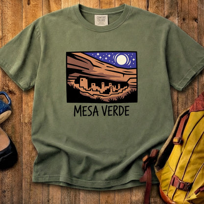 Mesa Verde at Night Cotton T-Shirt