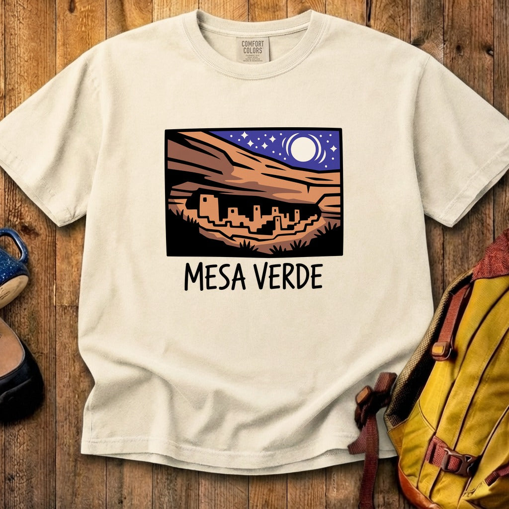 Mesa Verde at Night Cotton T-Shirt