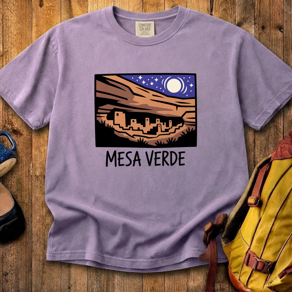 Mesa Verde at Night Cotton T-Shirt