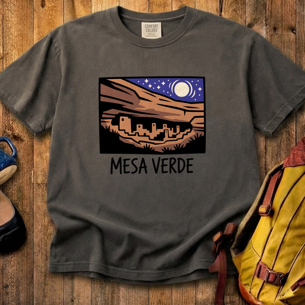 Mesa Verde at Night Cotton T-Shirt
