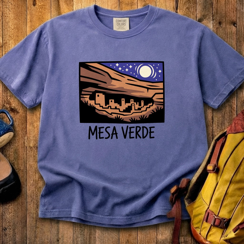 Mesa Verde at Night Cotton T-Shirt