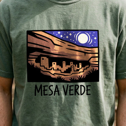 Mesa Verde at Night Cotton T-Shirt